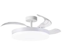 BEL AIR HOME - Ventilateur de plafond ARES, moteur DC, LED 36 W et télécommande, 3 pales pliantes, chambres et salles à manger (ARES MINI)