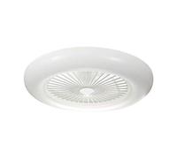 BEL AIR HOME - Ventilateur de plafond RAKI LED avec moteur DC et éclairage LED 80W avec télécommande, ventilation efficace à 4 vitesses pour l'été et éclairage LED pour l'hiver (Blanc)