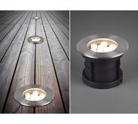 BELAJA lampe sur pied en béton argenté Trio 821660207