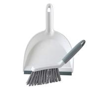 Beldray Anti-Bac Ensemble Balayette à Main, Mini-Pelle et Brosse Antibactérienne, Design Poignée Ergonomique, Blanc/Gris, Idéale pour la Poussière et Les Poils d'animaux, LA082664UFEU7
