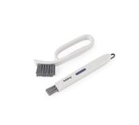 Beldray Deep Clean Grattoir plat - Ensemble de détails, grande brosse pour carrelage et joints, petit nettoyeur de rainures pour joints de fenêtre et éviers, outil de grattage réversible pour ramasser