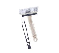Beldray Deep Clean Shower Tool 4-en-1, tête rotative pour Joints | Brosses en V, raclette intégrée, bord grattoir, pinces intégrées pour retirer les cheveux, pour carrelage et parois de douche