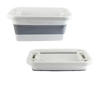 Beldray LA028923FEU7 Panier à linge empilable - Capacité de 36 litres, facile à organiser et trier le linge, fonctions innovantes d'empilage et de verrouillage, poignées de transport faciles, blanc et