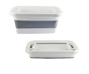 Beldray LA028923FEU7 Panier à linge empilable - Capacité de 36 litres, facile à organiser et trier le linge, fonctions innovantes d'empilage et de verrouillage, poignées de transport faciles, blanc et