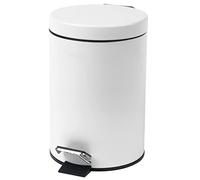 Beldray Poubelle à Pédale Pour Salle de Bain, 3L, Mini Ronde Avec Couvercle à Fermeture Douce, Pour Cosmétiques, Design Modern, Finition Blanc, LA038098WHTAEU7