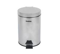 Beldray Poubelle à pédale Soft Close 3 L, ronde, acier inoxydable | Seau intérieur amovible, finition brillante, extérieur facile à nettoyer, format compact 16,8 x 24 cm