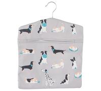 Beldray Sac pour Pinces à Linge Motif Chien, Grande Capacité 100 Pinces avec Crochet de Suspension, Sac à Épingles pour Intérieur/Extérieur, Rangement Pratique pour Étendoir, Léger et Résistant