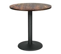 Belfoyer Table Ronde Industrielle 60x60x72cm - Motif Multicolore Créatif, Plateau MDF Vintage, Table Haute Salon Bistro Terrasse