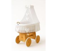 Belfurn Berceau en osier avec rideau - Lit bébé - confort naturel, sûr et écologique