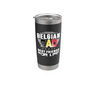 Belgian Dad Best Friends For Life Funny For Fathers Daddy Gobelet isotherme en acier inoxydable double paroi