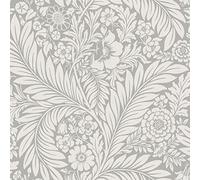 Belgravia Decor Florence Papier Peint Feuille Gris