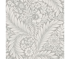 Belgravia Decor Florence Papier Peint Feuille Gris