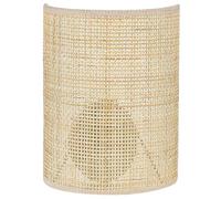 Beliani Applique Murale Moitié de Tambour Abat-Jour en Rotin Naturel Salon Chambre Demitrie