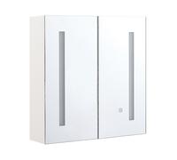 Beliani - Armoire de Toilette avec Miroir LED - Mazarredo - 60 x 60 cm, en Contr