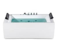 Beliani - Baignoire balnéo 170 cm en acrylique blanc avec LED MONTEGO