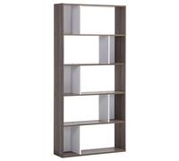 Beliani - Bibliothèque - Orilla - 5 Étages Blanc et Marron