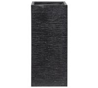 Beliani - Cache-Pot - Dion - 40 x 40 x 77 cm, en Fibre d'Argile, Noir
