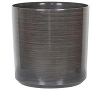 Beliani Cache-Pot pour Fleur Plantes Glamour Rond Jardinière Gris 35 x 35 x 35 cm Vagia