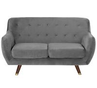 Beliani - Canapé 2 Places - Bodo - Tissu, Beige