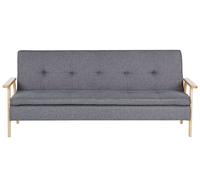 Beliani - Canapé avec Fonction Lit 3 Places - Tjorn - Tissu Polyester, Gris