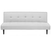 Beliani - Canapé Clic-Clac 3 Places - Visby - Tissu, Gris Clair