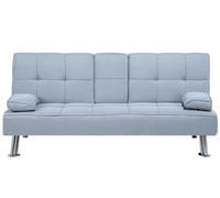Beliani - Canapé Clic-Clac - Roxen - Tissu, Gris Clair