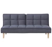 Beliani - Canapé Convertible - Siljan - Tissu, Gris Foncé