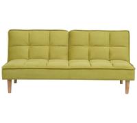 Beliani - Canapé Convertible - Siljan - Tissu, Vert