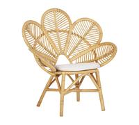 Beliani - Chaise - Florentine - en Rotin Naturel, Beige Clair