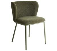 Beliani Chaises de Salle à Manger Vert Foncé Bouclé Moderne (Lot de 2)