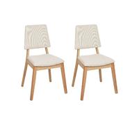 Beliani Chaises MERRILL - Beige clair