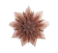 Beliani Décoration en Papier en Forme d'Étoile Flocon de Neige Lampe Suspendue Thème Noel Rose Osteran