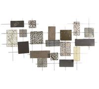 Beliani - Décoration Murale - Astatine - 90 x 50 cm, en Métal, Doré et Argenté,
