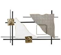 Beliani Décoration Murale Design Glam Moderne Fait Main 78 x 45 cm en Métal Multicolore Portmarnock