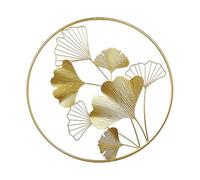Beliani Décoration Murale en Métal Doré en Forme de Feuilles Accessoire Décoratif Idéal pour Intérieur au Style Moderne Glamour et Classique