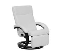Beliani - Fauteuil en simili-cuir blanc MIGHT