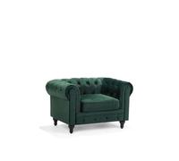 Beliani - Fauteuil en velours vert CHESTERFIELD