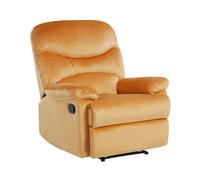 Beliani - Fauteuil Inclinable - Eslov - En Velours, Jaune