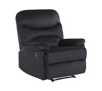 Beliani - Fauteuil Inclinable - Eslov - En Velours, Noir