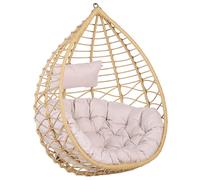 Beliani - Fauteuil suspendu en rotin beige ARSITA