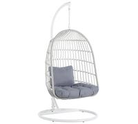 Beliani - Fauteuil Suspendu en Forme d'Oeuf - Allera - ø 102 cm, en Métal e