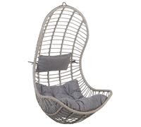 Beliani - Fauteuil Suspendu - Pineto - en Polyrotin, Gris