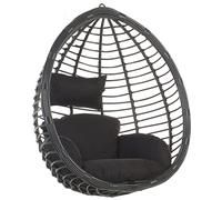 Beliani - Fauteuil Suspendu - Tollo - en Polyrotin, Noir