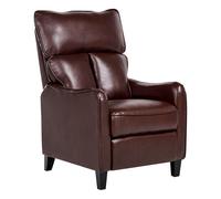 Beliani - Fauteuil TV Relax - Royston - Inclinable, en Cuir PU Marron
