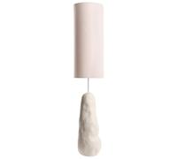 Beliani Lampadaire Organique en Céramique avec Abat-Jour Ajustable en Tissu Beige Selb