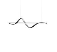 Beliani Lampe Pendante LED Éclairage Suspendu Design Géométrique en Métal Noir Khutti