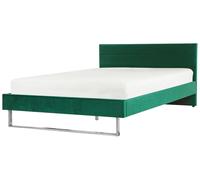 Beliani - Lit Double - Bellou - 180 x 200 cm, en Velours, Vert