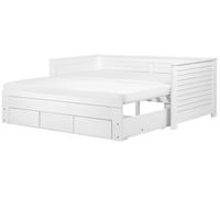 Beliani - Lit gigogne - Cahors - 90 x 200 cm, en Bois, Blanc