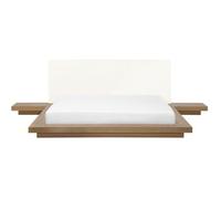 Beliani - Lit japonais marron clair 160 x 200 cm ZEN