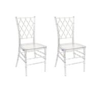 Beliani - Lot de 2 Chaises - Clarion - en Polycarbonate, Transparent